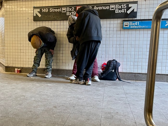 Store owners say that people at The HUB move inside the subway stations to use when temperatures drop instead of using out in the open.