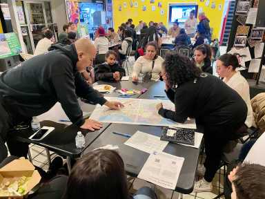 Hunts Point residents mapped out possible locations for EV charging stations to help support less pollution in the area and meet the state's climate goals.