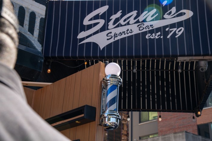 Longtime Yankees hot spot Stan's Sports Bar was overflowing with fans Thursday ahead of the first game of the season against the Milwaukee Brewers.