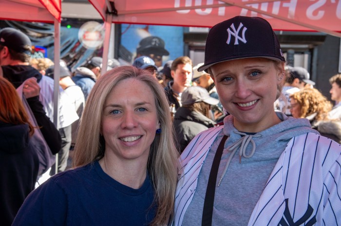 Chrissy Thorne makes it a point to come to as many opening games at Yankees Stadium as possible, enjoying drinks at nearby sports bars before heading in to catch the action.