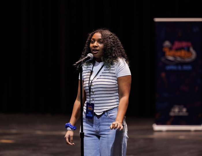 Bella Cloud rehearsed her performance for the Garden of Dreams Talent Show last week on the stage at Radio City Music Hall.