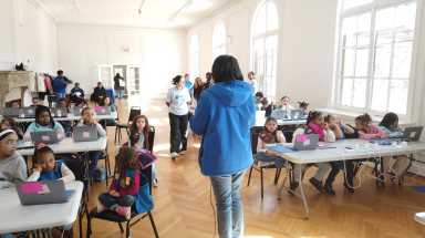 A group of Girl Scouts learned about coding and robotics while earning their merit badges at the first of a series of STEM workshops which kicked off Monday in the Bronx.