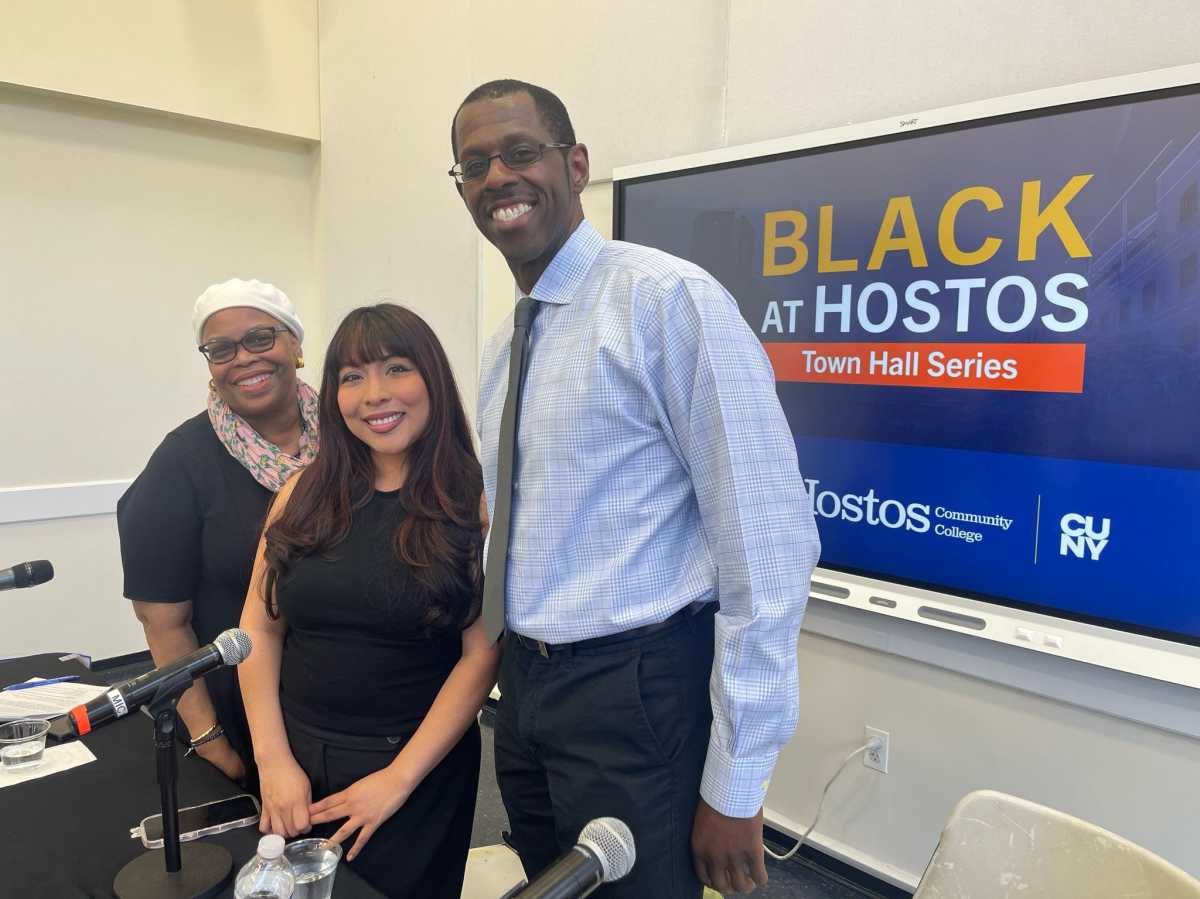 Hostos Community College in the South Bronx hosted a panel on immigration with alumna and immigration social worker, Denise Herrera and Managing Attorney at HIAS Cynthia Katz.