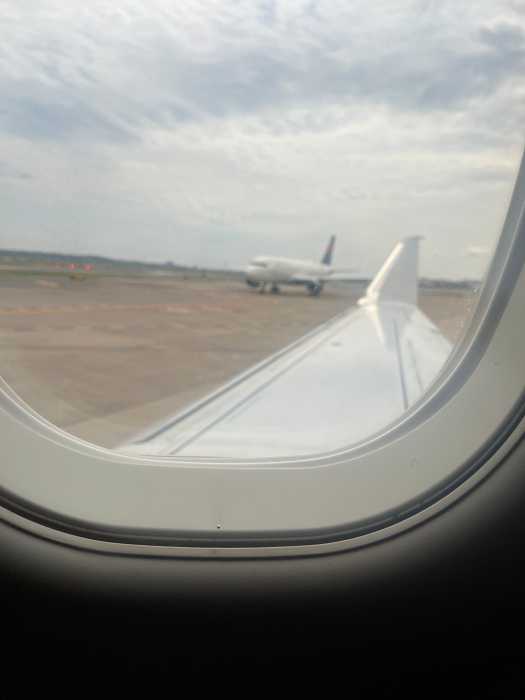 U.S. Representative Nick LaLota, who was with Bronx Representatives Ritchie Torres and Adriano Espiallat, took a photo of their plane, which was struck by another plane on the tarmac leaving Reagan National Airport in Washington D.C.