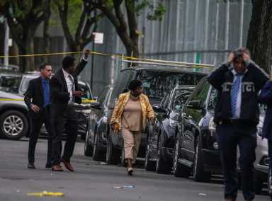 Teen girl killed by stray bullet outside Bronx school during youth brawl