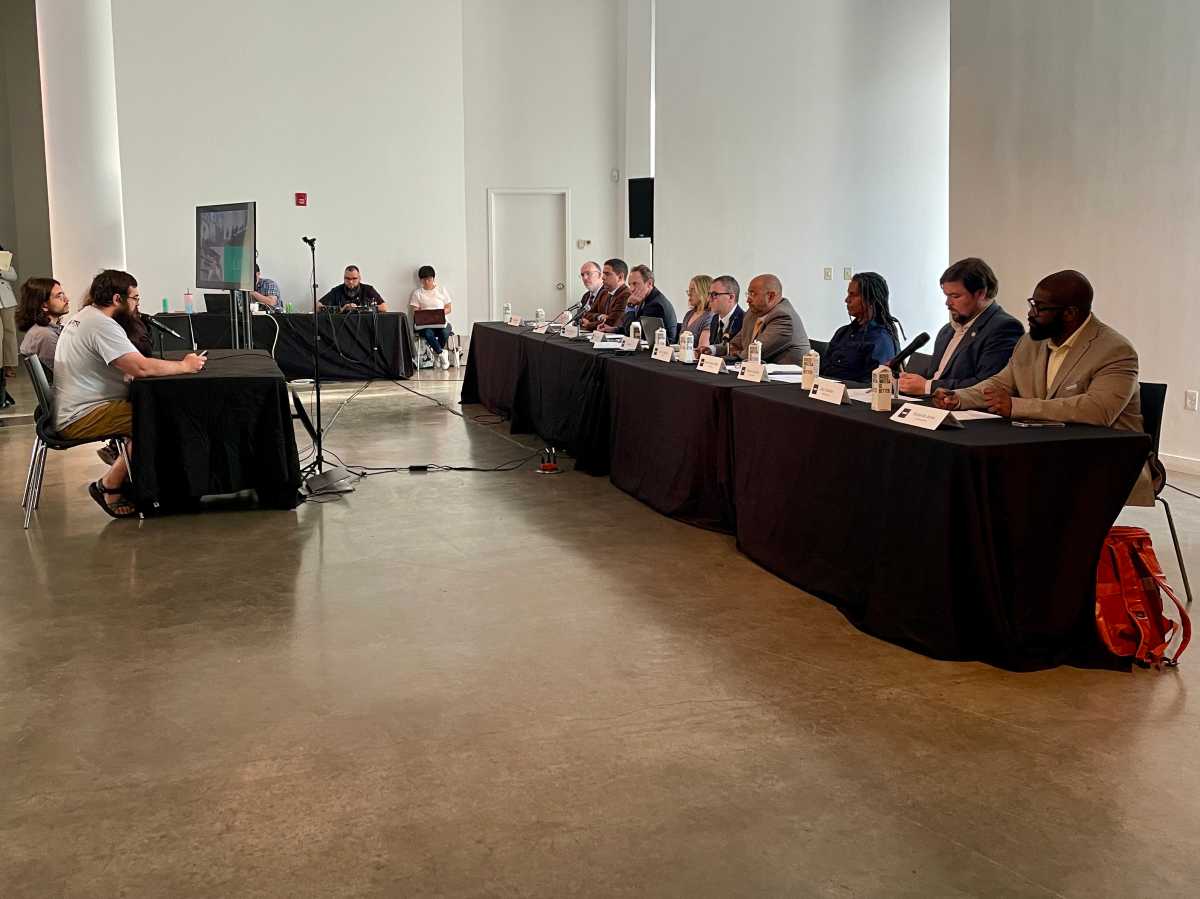 Bronx residents testify Monday at a public hearing on revising the City Charter.