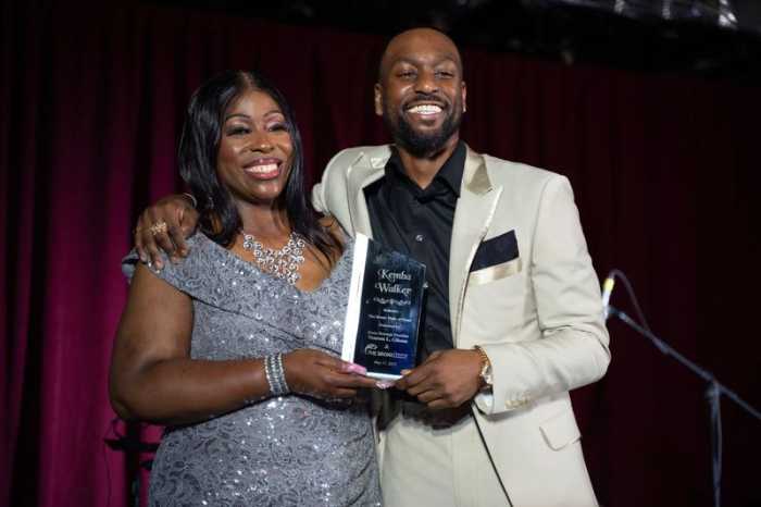 Borough President Vanessa L. Gibson presented NBA All-Star Kemba Walker, who grew up in Soundview, with a plaque to commemorate his induction to the Bronx Walk of Fame.