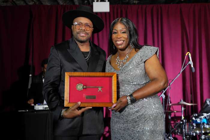 Bronx Borough President Vanessa L. Gibson presented the key to the Borough to Bronx-born DJ and producer Derrick “D-Nice” Jones at the Bronx Ball on Saturday for uplifting Bronx residents during the pandemic with a series of virtual events called, "Club Quarantine."
