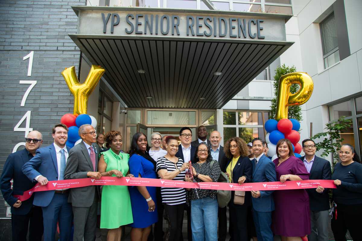 Elected officials, developers, agency leaders and housing advocates held a ribbon cutting ceremony for the grand opening of "YP Senior Residence" in Morris Park.