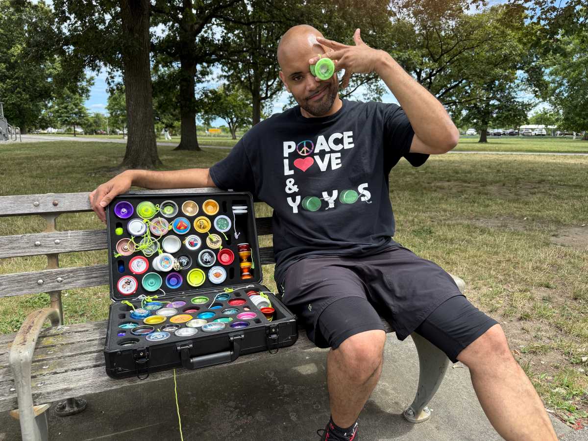 Richard Pigkaso and his yo-yos