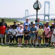 Dozens of children and teens came out to Bally's Ferry Point on Monday for a free junior golf clinic.