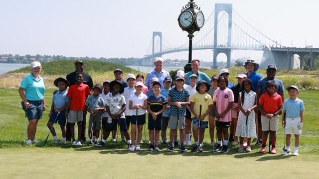 Dozens of children and teens came out to Bally's Ferry Point on Monday for a free junior golf clinic.