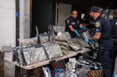 Law enforcement shut down an illegal cannabis operation out of Mott Haven on Thursday, seizing about 2,000 lbs of cannabis products and arresting 11 people.