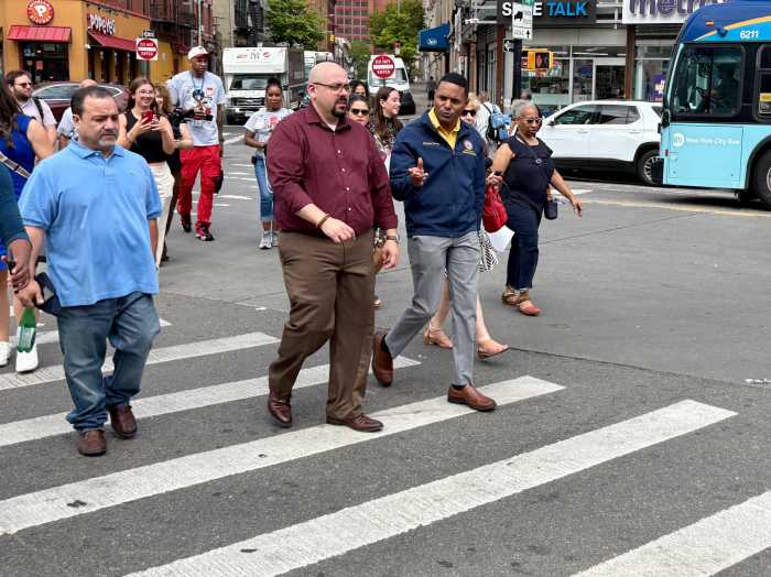 Pedro Suarez, Executive Director of the Third Avenue BID has been one of the most vocal advocates for clearing out the Hub, which was a host of open-air drug use and illegal activity. He's been working with representatives like Borough President Vanessa Gibson, Mayor Adams and U.S. Representative Ritchie Torres (above) to come up with solutions to the crisis that sends multiple a day to Bronx Hospitals from drug overdoses.