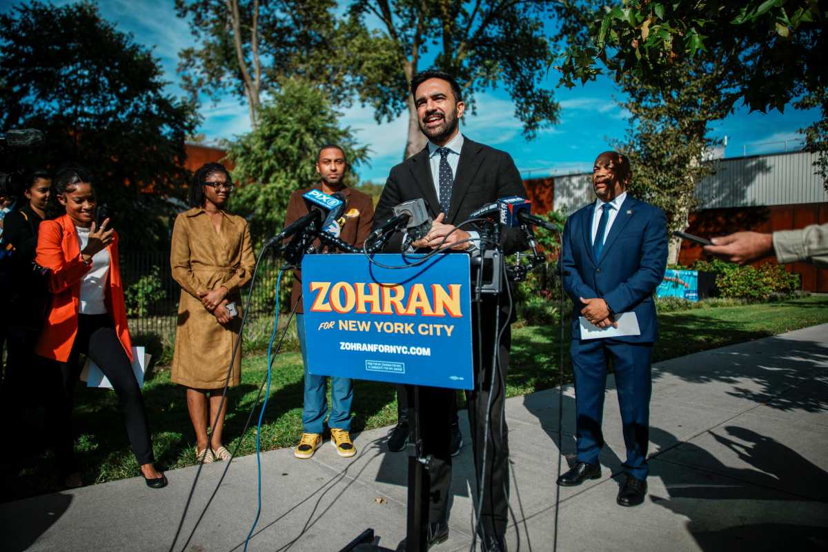 New York City mayoral candidate Zohran Mamdani campaigns in the Bronx, New York