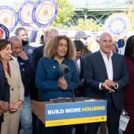 State Assembly Member Yudelka Tapia celebrated Albany's $55 million investment in the upcoming affordable housing development, Fordham Landing South in University Heights.