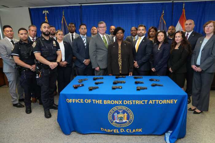 Bronx District Attorney Darcel Clark announced that law enforcement connected three Bronx shootings through ballistics and have charged 10 different individuals believed to be involved in gang activity and the retaliatory violence that lead to the death of four people this summer.