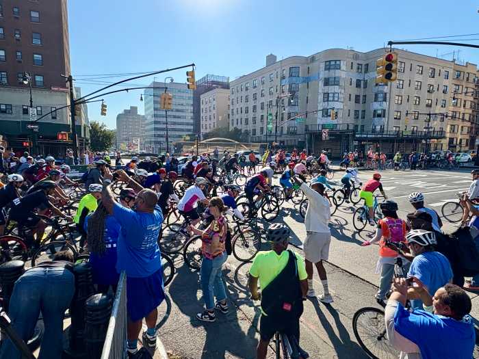 Thousands, including Bronx Times reporter, Sadie Brown rode through the streets of the Borough on October 5 for the 31st annual Tour De Bronx cycling event. Riders and the Bronx Times experienced the Bronx from atop two wheels for a new perspective on its people, streets, parks historical and cultural landmarks.