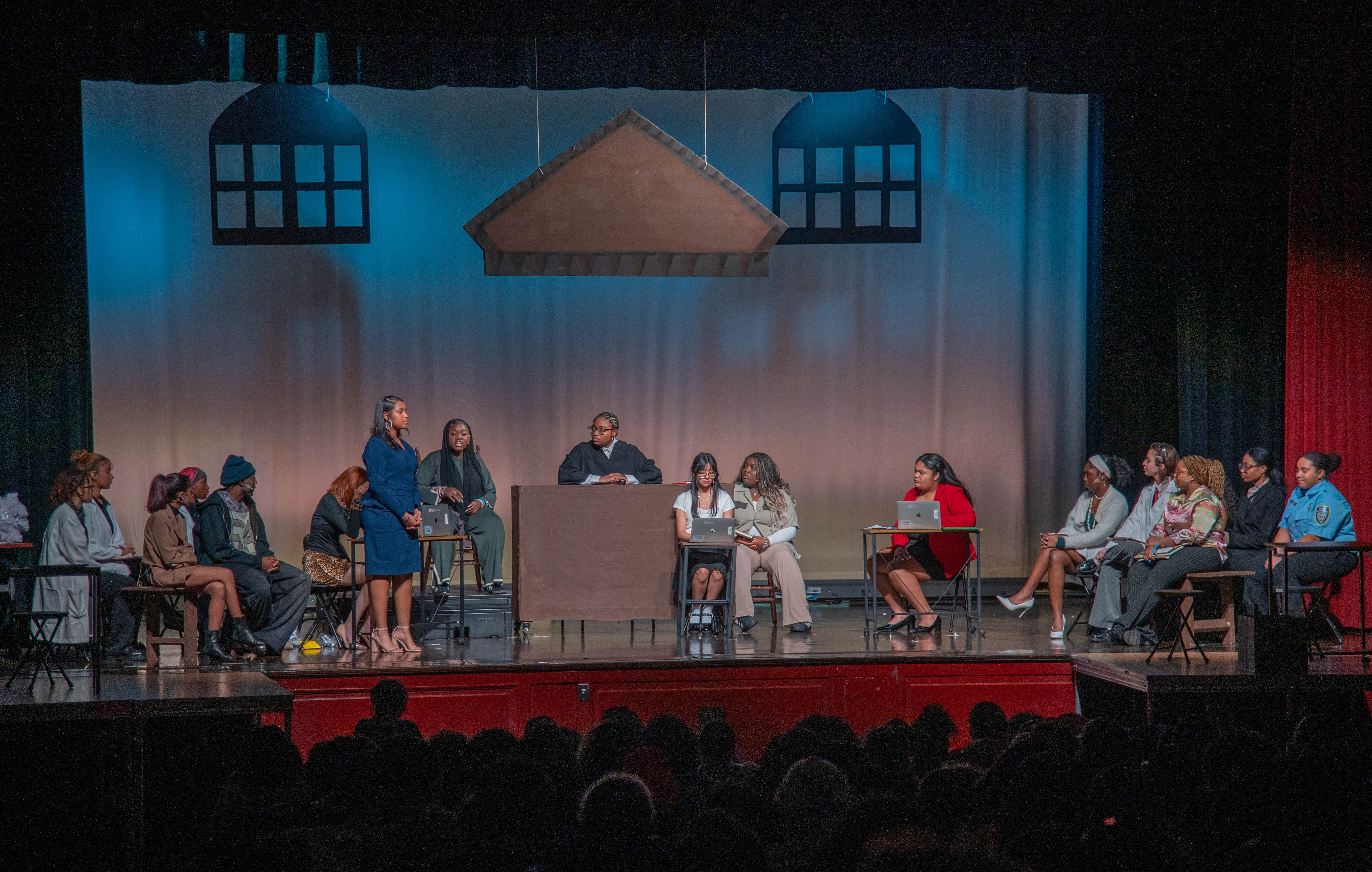 The senior class at Fordham High School for the Arts produced its first-ever, entirely student led production. A courtroom drama called &quot;Reasonable Doubt,&quot; which tells the story of Elena Price who is on trial for the murder of her husband, London Price.