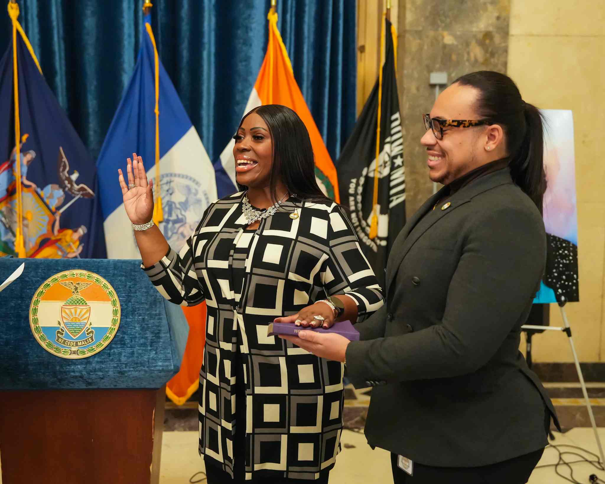 Bronx Borough President Vanessa Gibson sworn in following 2025 election ...