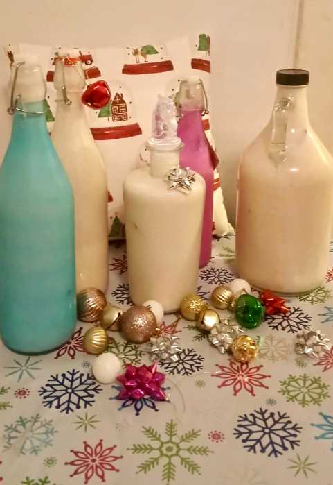 Darlene Pender, from Kingsbridge, sometimes makes up to 20 bottles of coquito in a day during the holiday season. She bottles the Puerto Rican classic in extra bottles and has them available for friends and neighbors.
