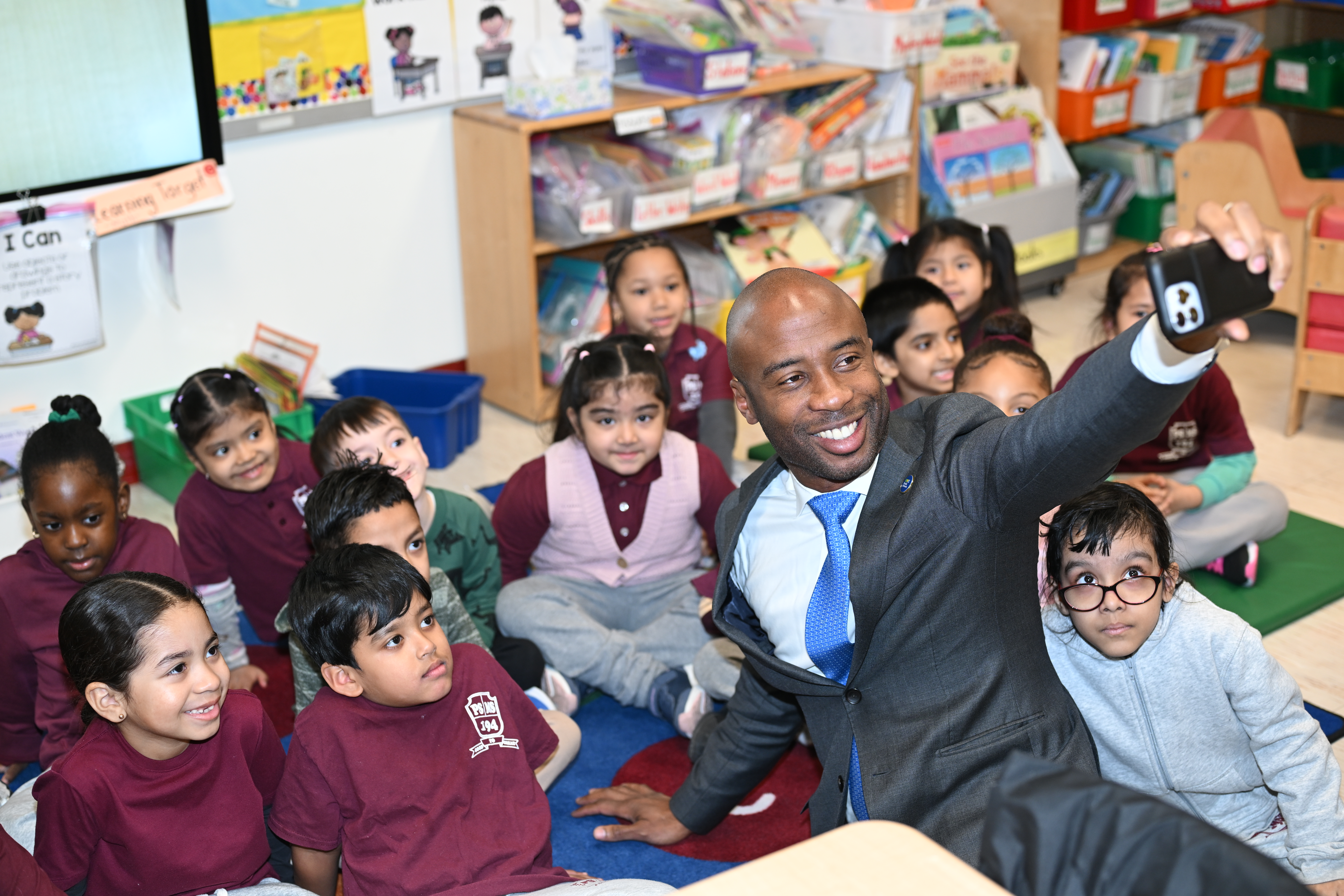 EXCLUSIVE: Newly appointed NYC Schools Chancellor Kamar Samuels visits Bronx school where he began teaching career