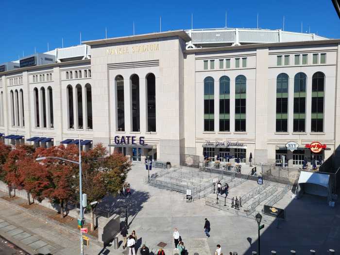 Yankee Stadium from the 161st Street train station.