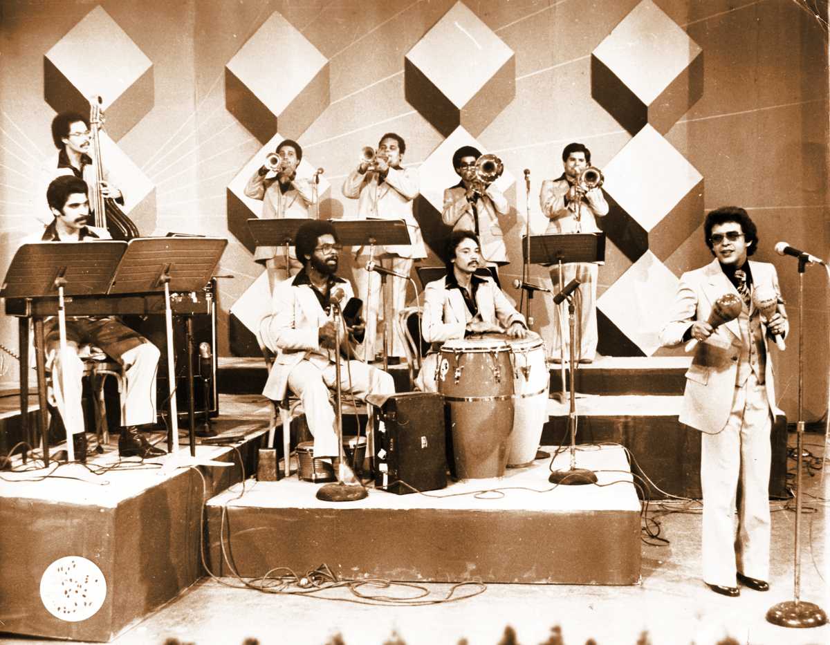Eddie Montalvo playing with the Héctor Lavoe band in 1973.