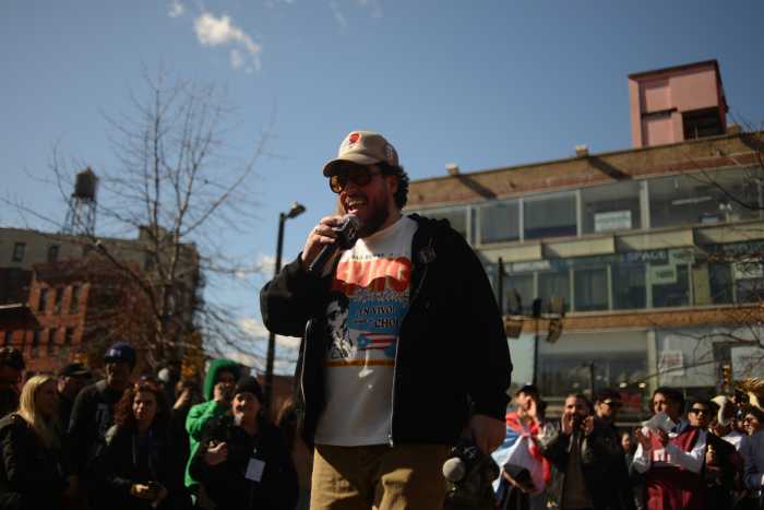 Amaurys Grullon, owner of Bronx Native hosted the Bad Bunny lookalike contest with 7th Street Burger.