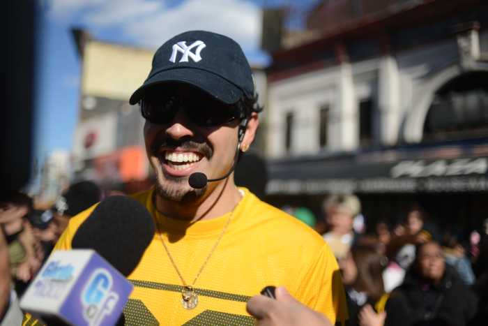 Justin Conillas, the winner of the Bad Bunny lookalike contest.