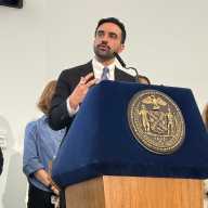 Mayor Zohran Mamdani speaking at the Rental Ripoff hearing in the Bronx.