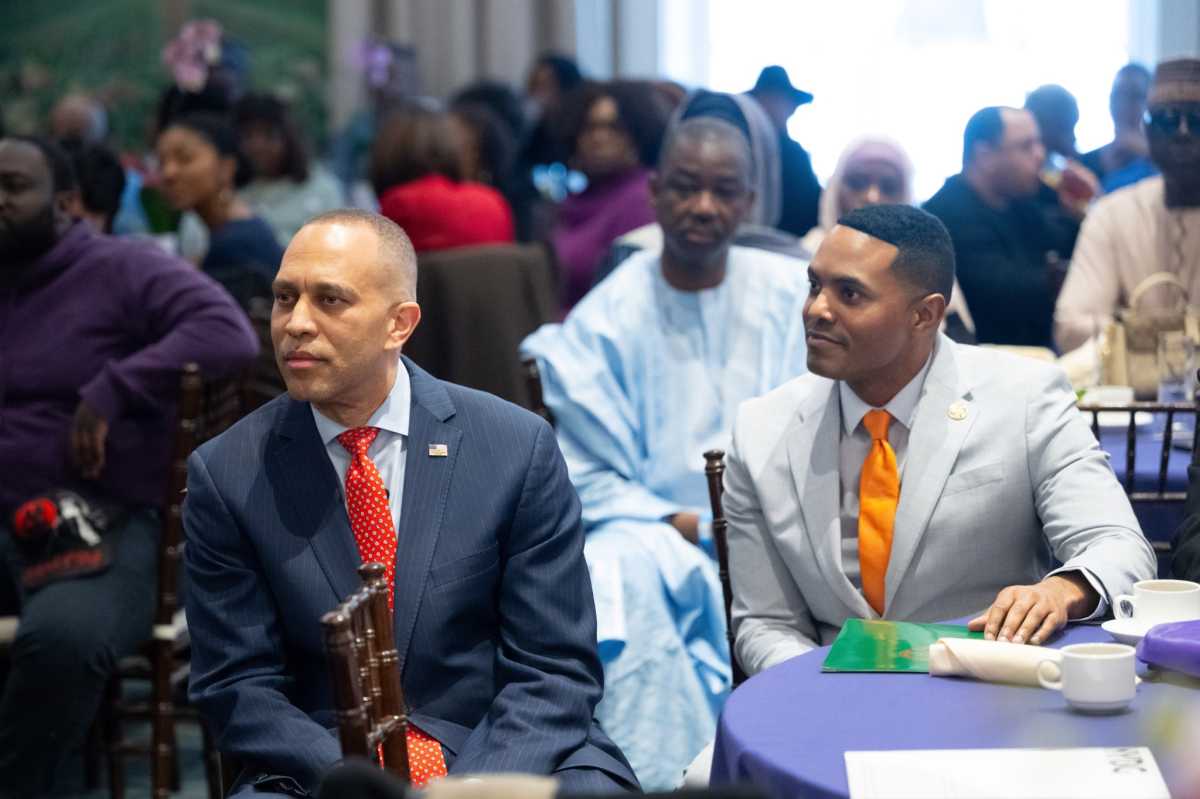 Reps. Ritchie Torres and Hakeem Jeffries held a fireside chat in honor of Black History Month on Feb. 15, 2026.
