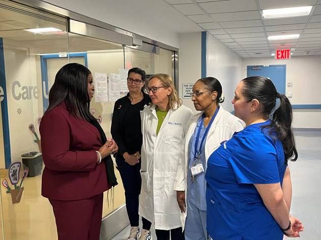 Bronx Borough President Vanessa Gibson visits NYC Health + Hospitals/‌Bellevue during its Women’s History Month program