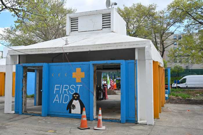 Bathhouse facilities in the Haffen Pool Park Complex that are set to be upgraded with the $13.4 million reconstruction.