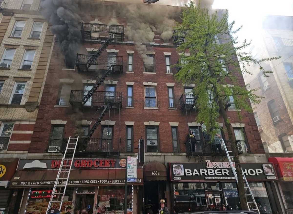 Two dead, 11 injured in five-alarm fire in Bronx’s Little Italy
