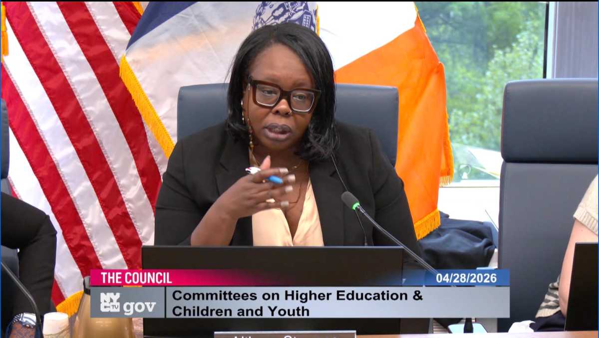 Althea Stevens, Chair of the Committee on Children & Youth co-leading the “Strengthening CUNY Pathways for Current and Former Foster Youth” oversight hearing.