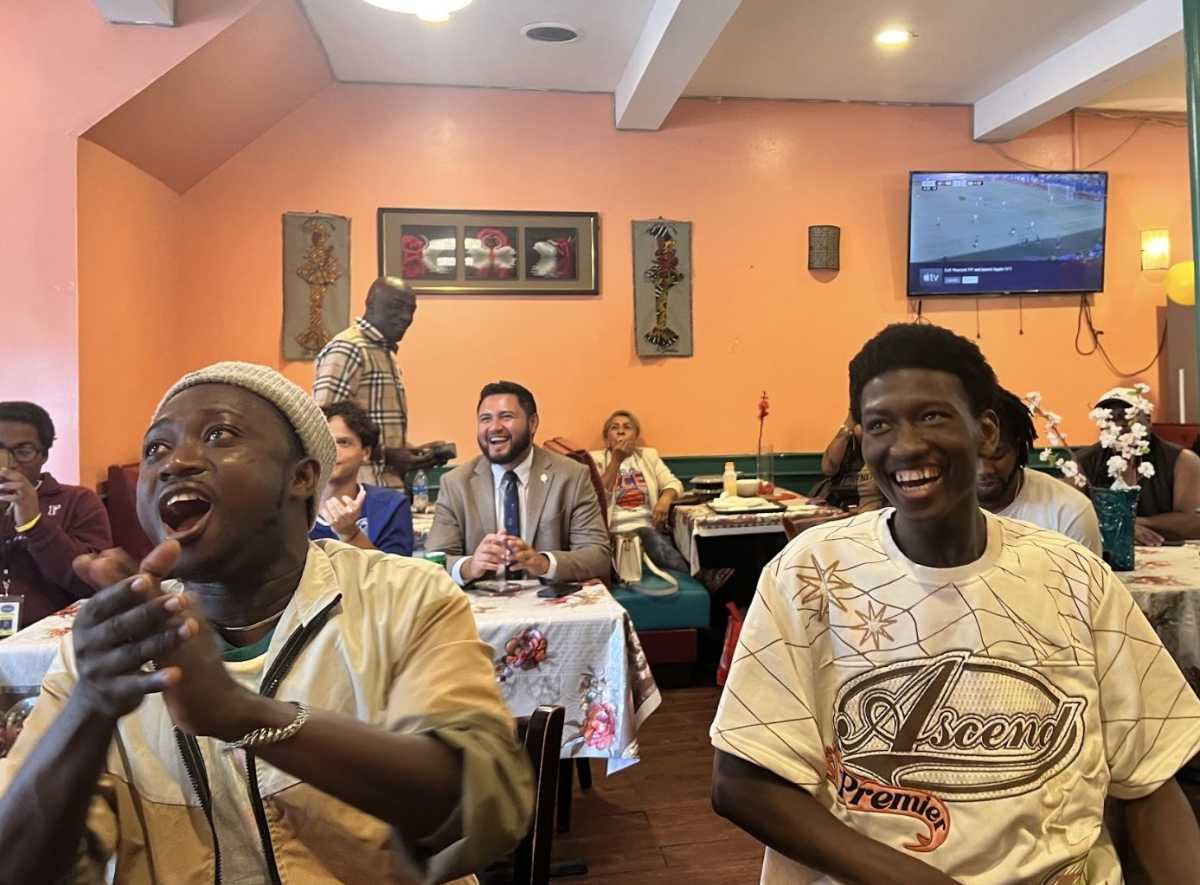 Council Member Justin Sanchez hosts Senegal-France World Cup watch party at Santa Yallah African Restaurant