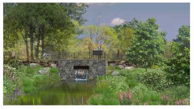 Work to begin this fall on Tibbetts Brook daylighting, one of the city’s largest green infrastructure investments