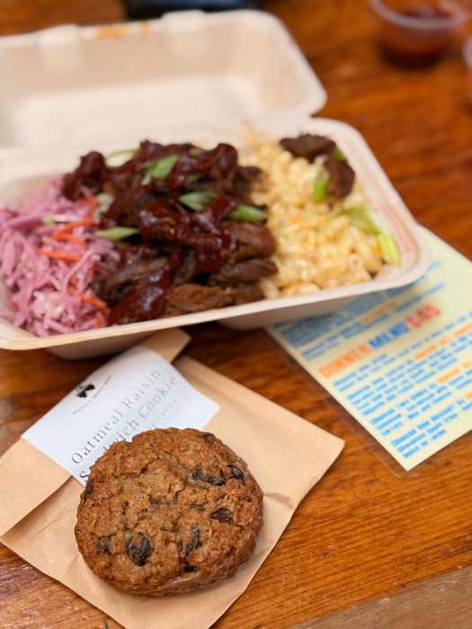 The Bronx Beer Hall partnered up with Braisin' Hell, also located inside the Arthur Avenue Retail Market, for their prix-fixe dinner menu.