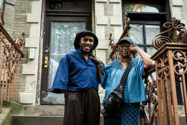 As developers knock on the door of their four-family rowhouse, Sheila Edwards and her son, Kimani, refuse to give up the South Bronx home that Edwards’ parents fought to secure at a time when banks routinely denied loans to Black families.