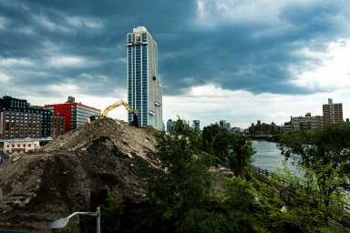 Over the last decade, developers transformed much of the South Bronx waterfront from vacant industrial land into one of New York City's up-and-coming neighborhoods. While the luxury towers went up, management companies struggled to fill the units with wealthier tenants that could afford the market-rate rent.