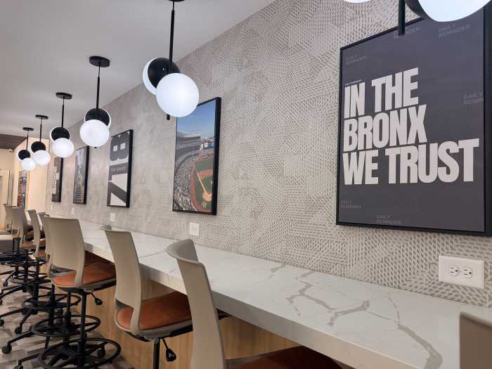 Lehman Grand has communal spaces for students to study and recreational use.