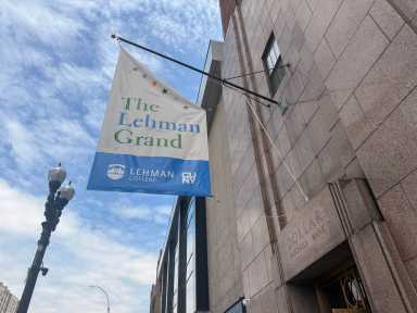 Lehman Grand is located on Grand Concourse, inside the historic Dollar Savings Bank building.