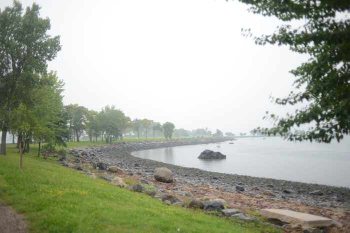 One of the capital projects for Hart Island would include creating paved walkways for visitors.