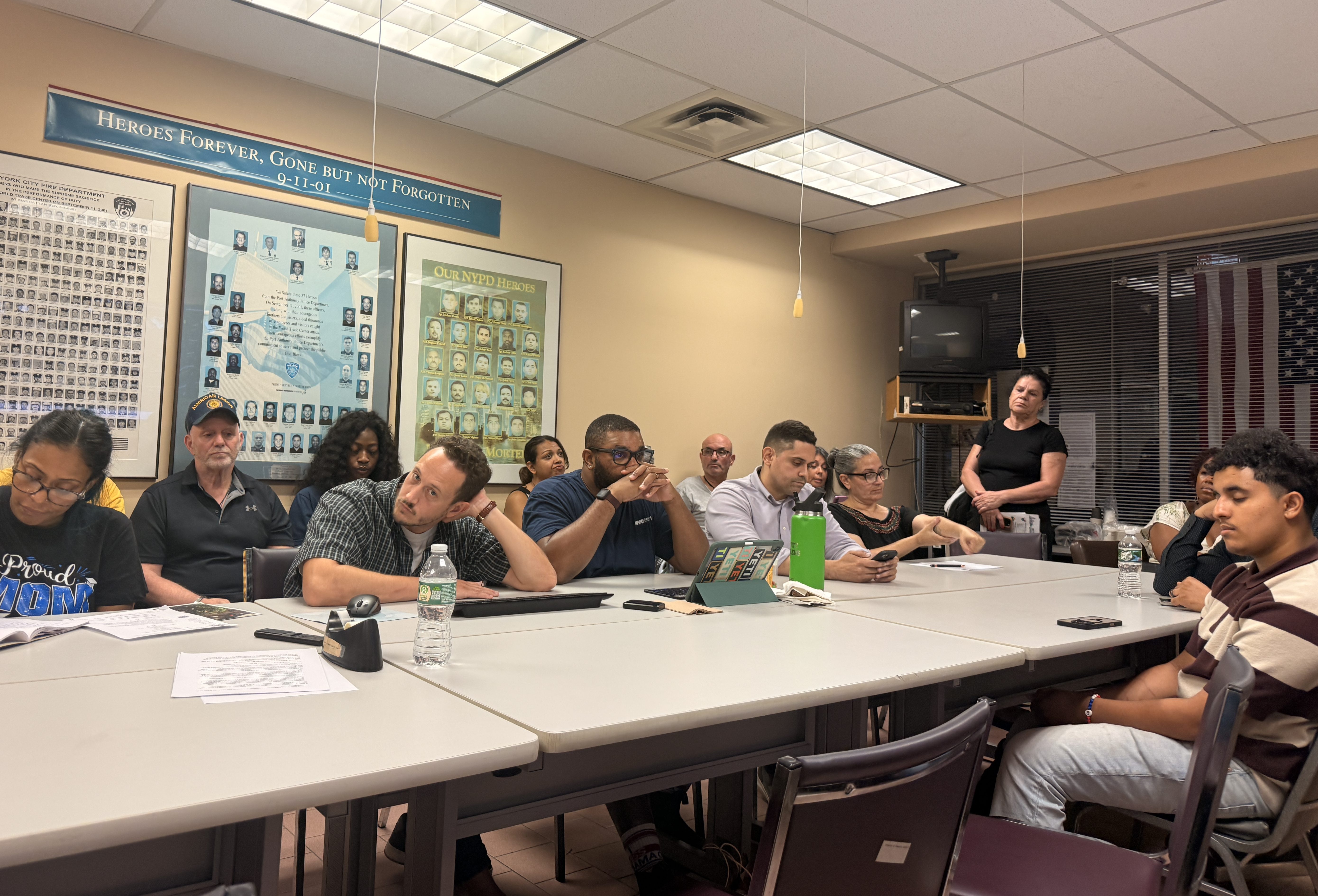Bronx Community Board 11 opens up the floor for comment on the proposed letter of support, dividing the room.