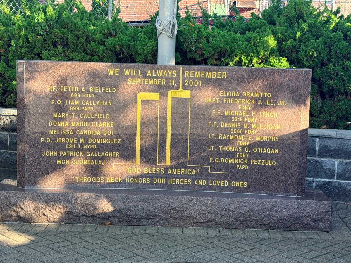 Throggs Neck 9_11 Memorial courtesy Karin OConnor