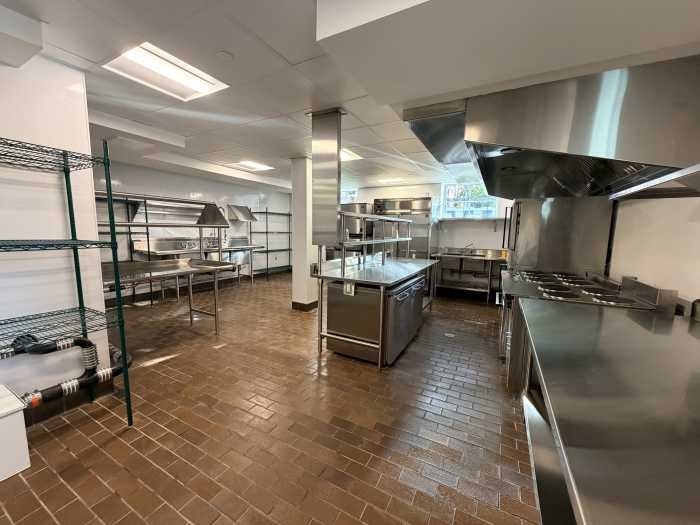 The new commercial kitchen at the Edenwald Houses senior center.